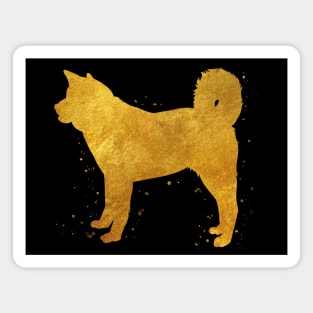 Akita inu golden art Magnet